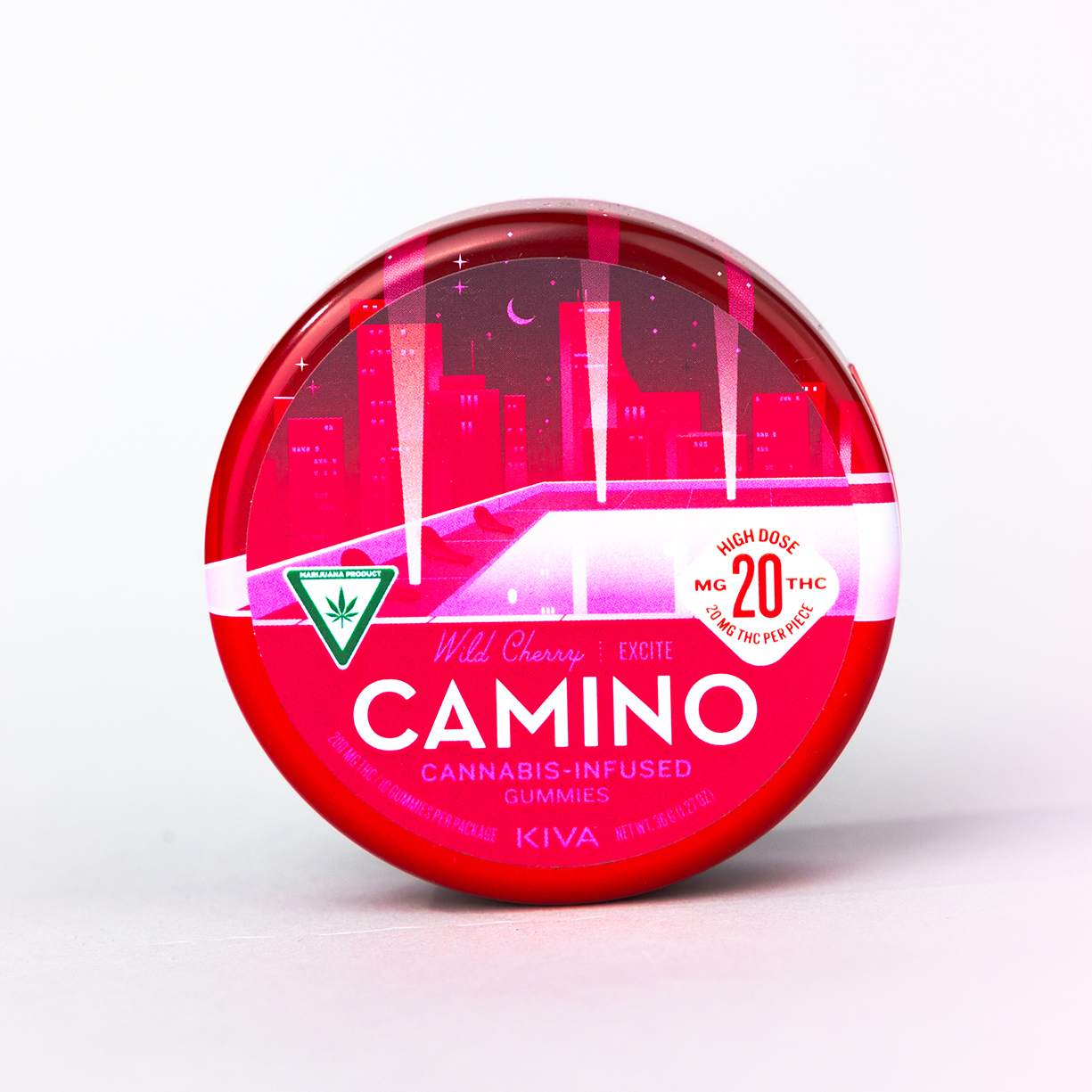 Photograph of product: Camino 200mg Gummies Wild Cherry