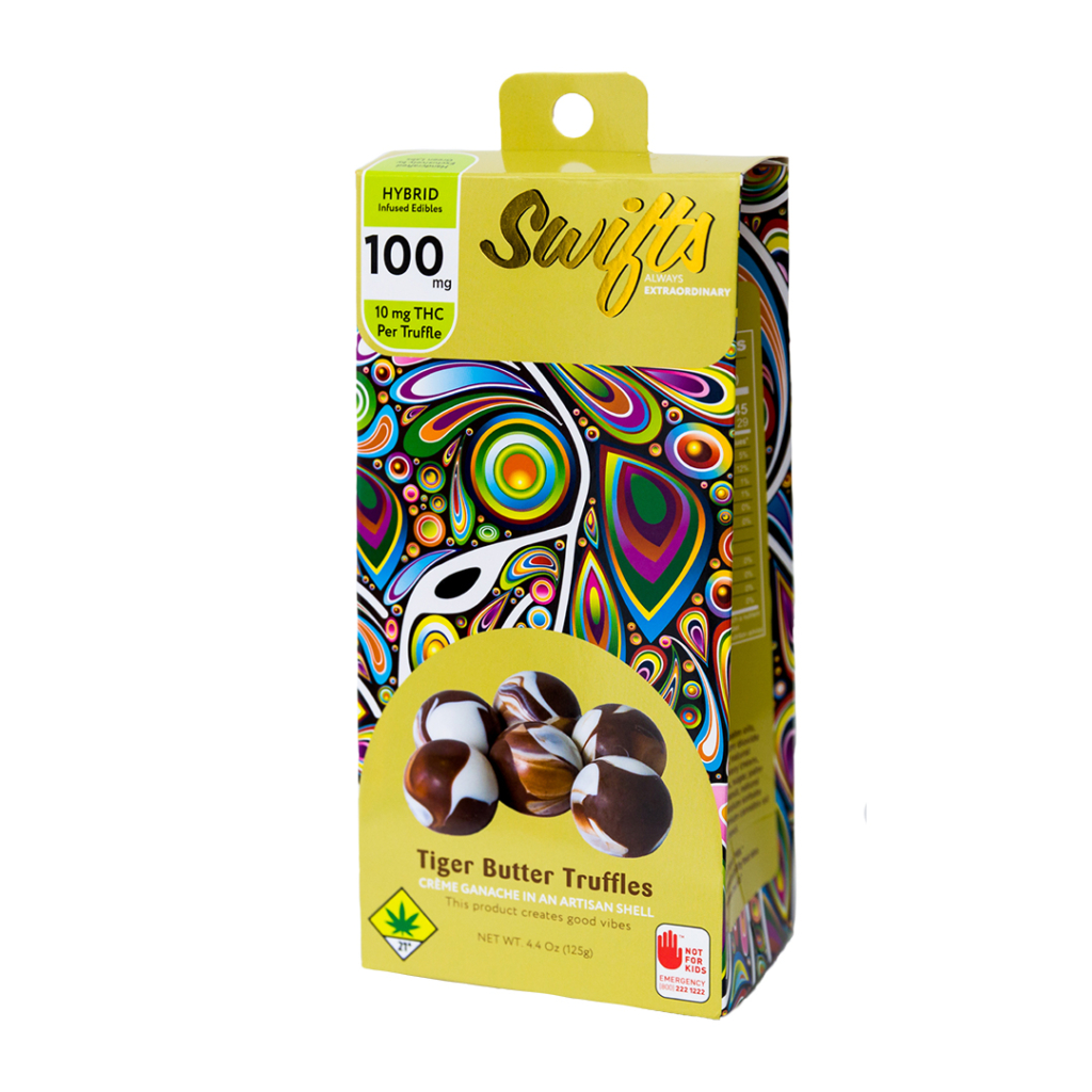 Photograph of product: Swifts - Tiger Butter Truffles (H) - 10mg TH-oui - Edible - 10pk