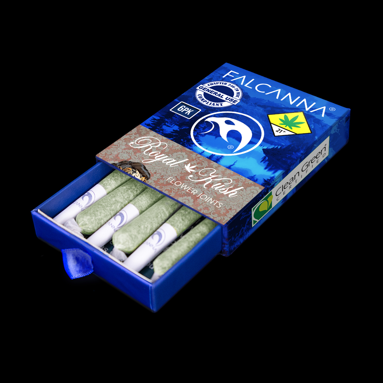 Photograph of product: Royal Kush Pre-Roll 6-pack | 3.6g (DOH)