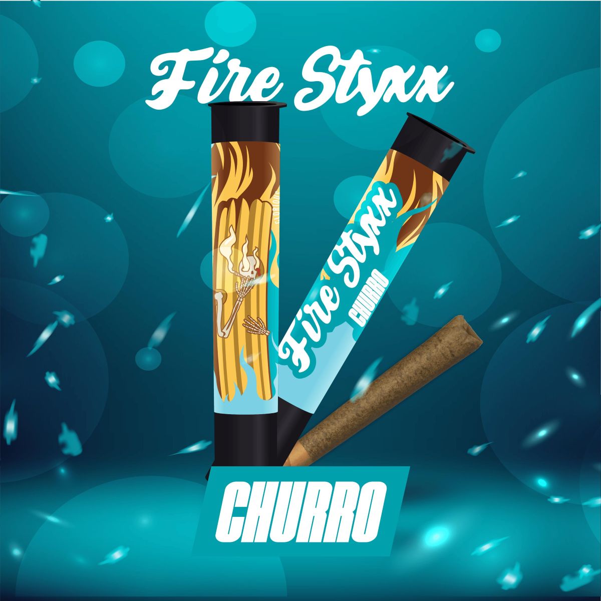 Photograph of product: GLORIOUS OUID! - CHURRO - FIRE STYXX - INFUSED PREROLL