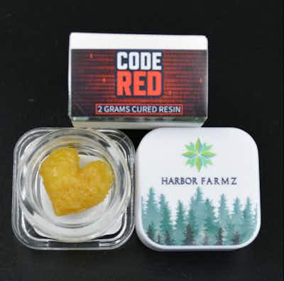 Photograph of product: Harbor Farmz | Code Red | Cured Sugar Concentrate Oui'd