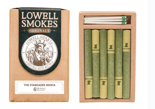 Photograph of product: Lowell Smokes | Star Gazer Smokes | 6pk | Pre-Roll