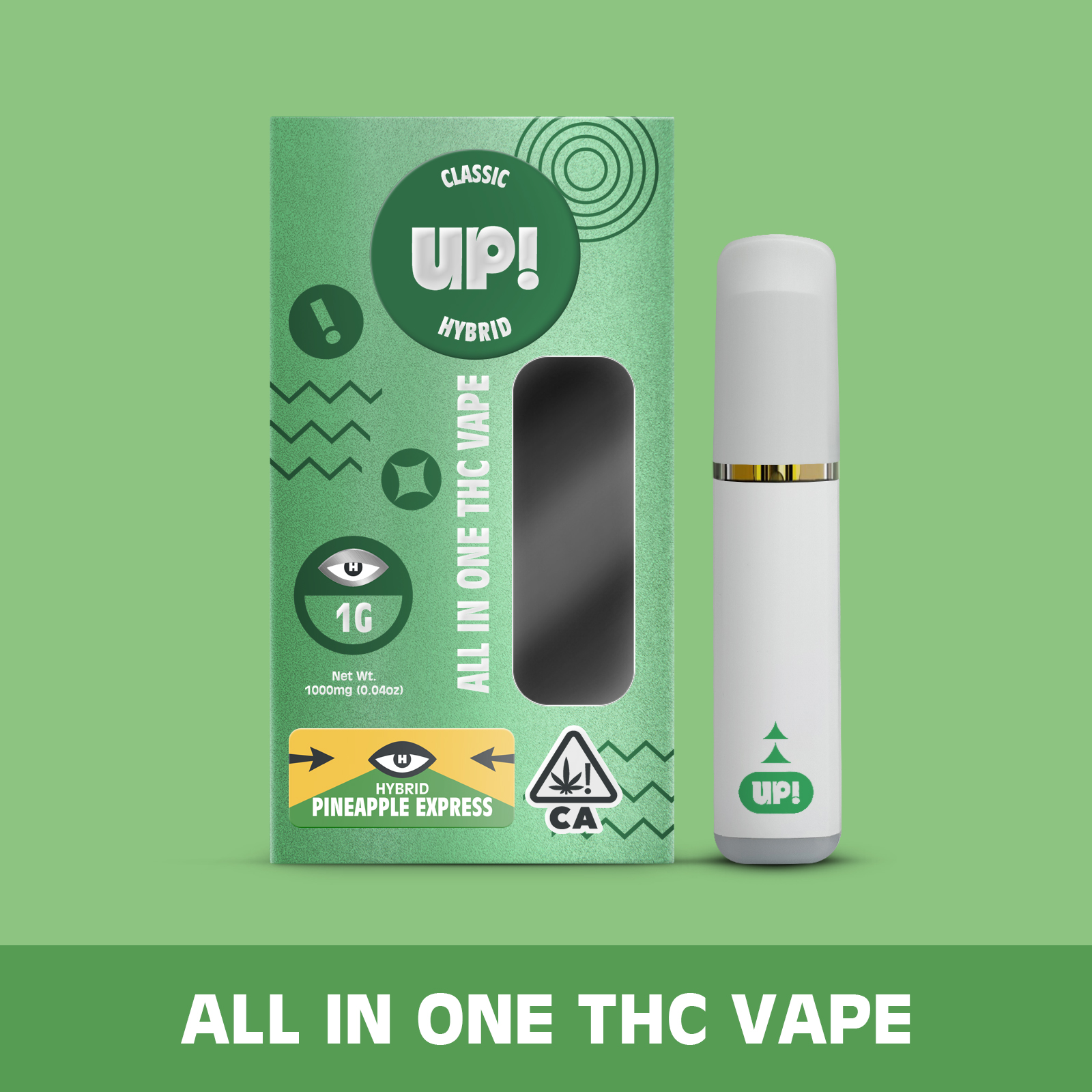 Photograph of product: UP! - Pineapple Express (Hybrid) Classic All-In-One Vape