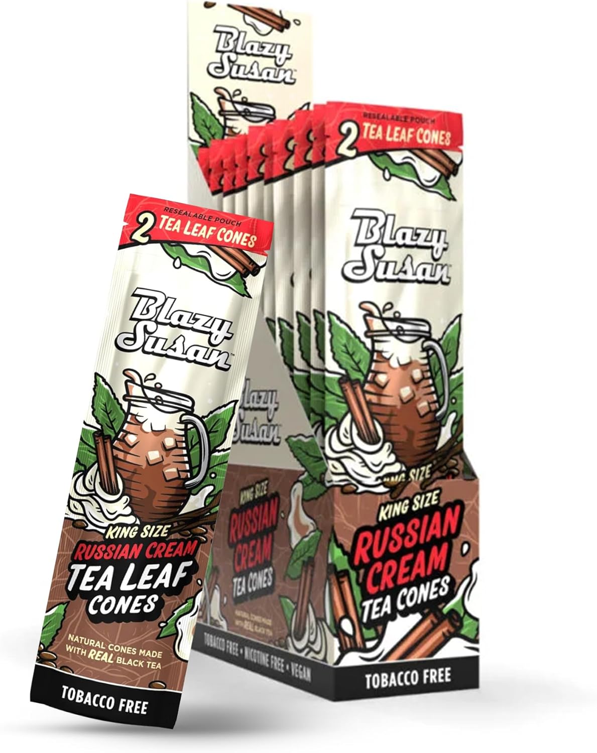 Photograph of product: Blazy Susan Russian Cream Tea Leaf Wraps 2 Pack