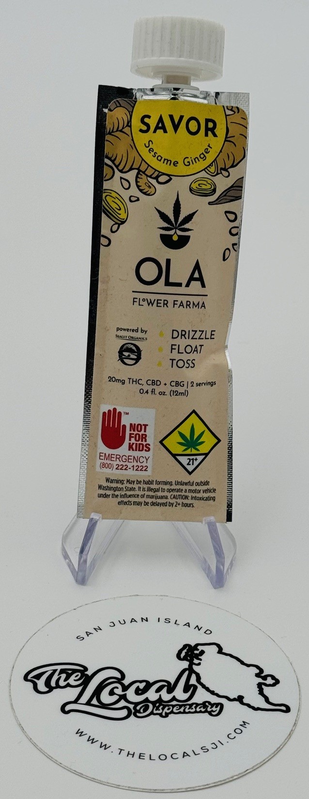 Photograph of product: OLA - Savor 1:1:1 Drops