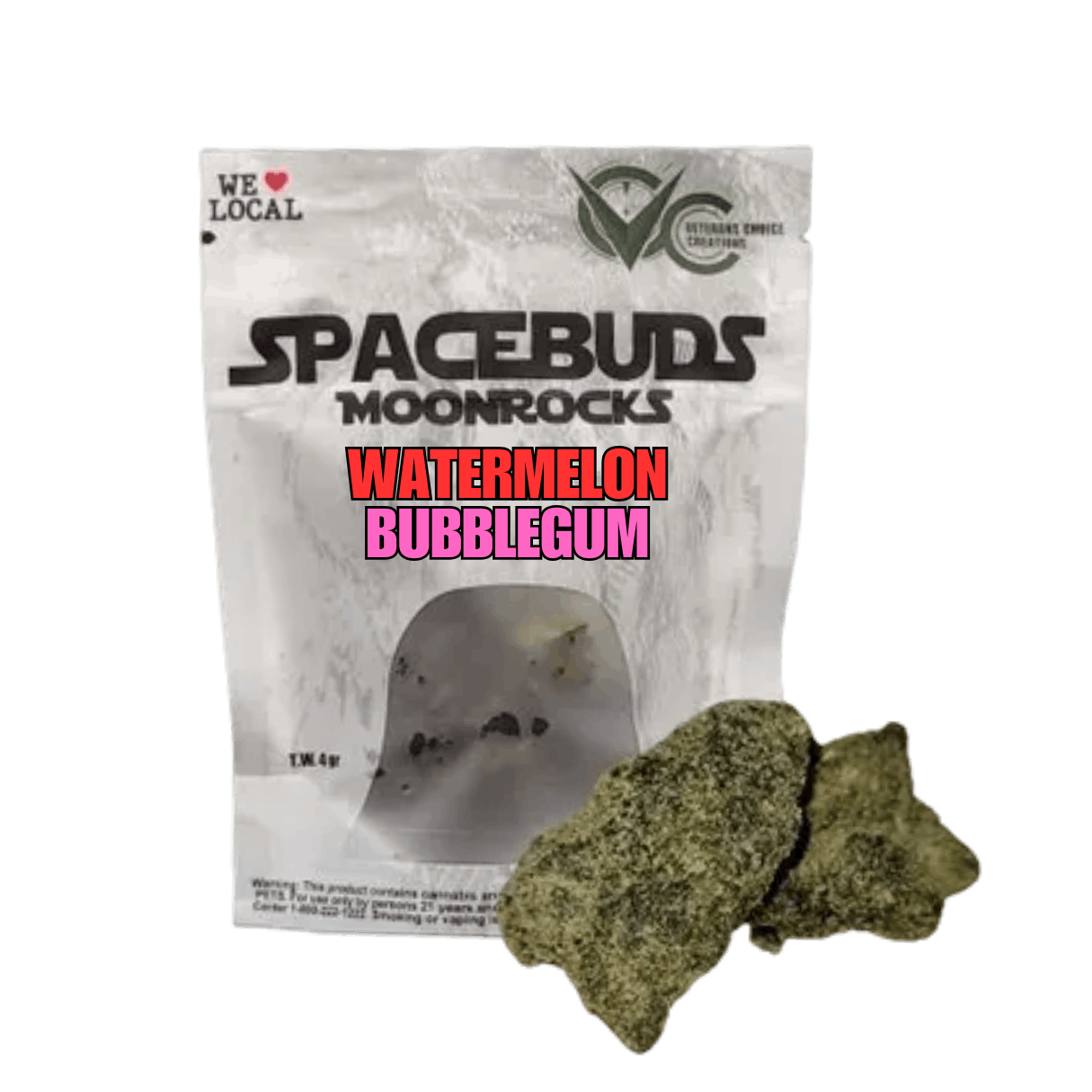Photograph of Product: Spacebuds - Watermelon Bubblegum - Moonrocks
