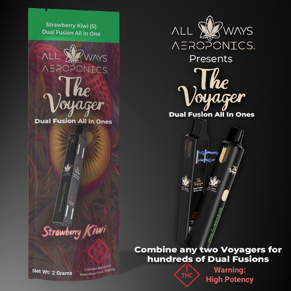 Photograph of product: AWA Voyager Dual Fusion - Strawberry Kiwi