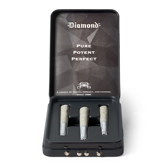 Photograph of product: GRAPEFRUIT [1.5G] 3PK DIAMOND INFUSED PREROLLS