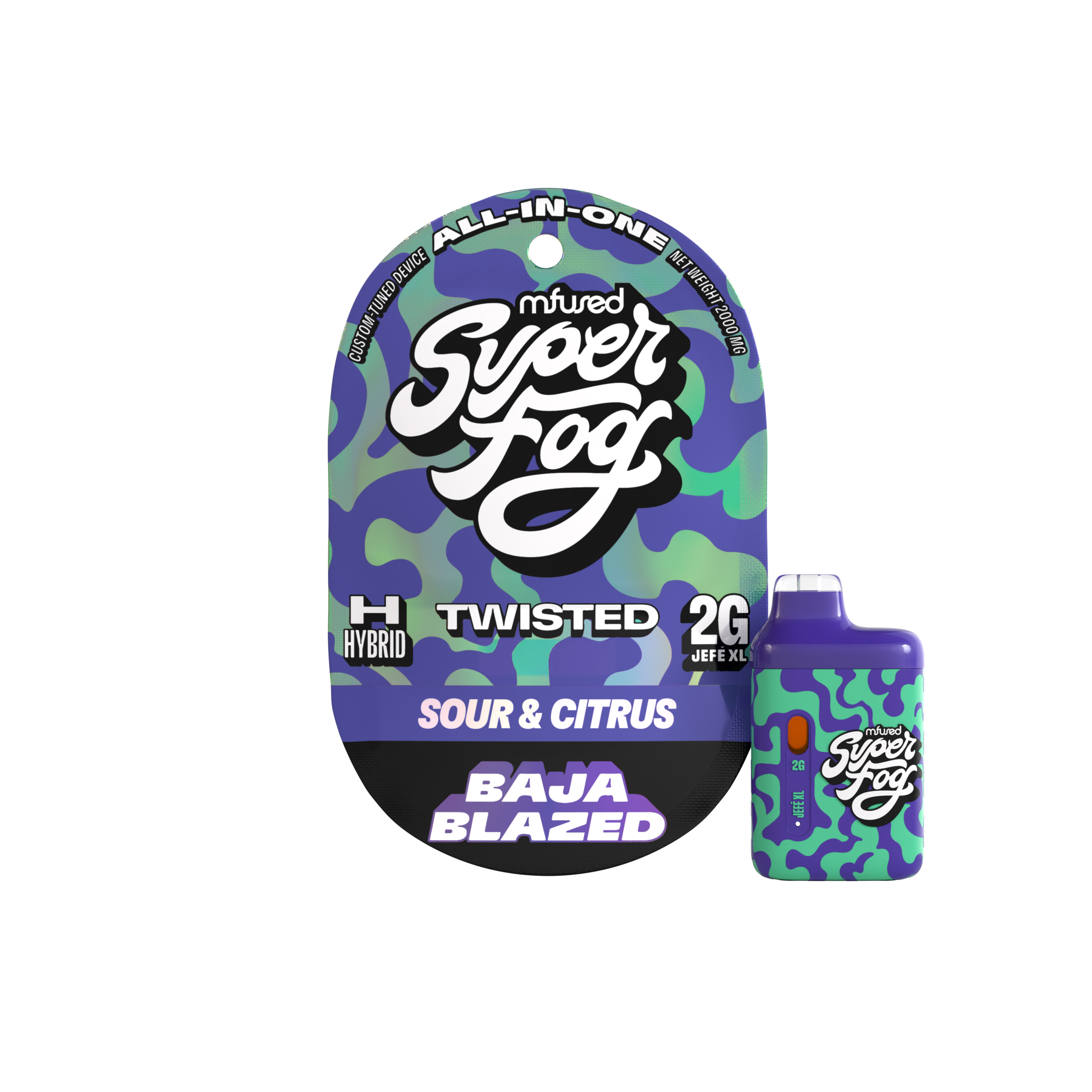 Photograph of product: 2-Pack Liquid Diamond AIO Vape - Baja Blazed