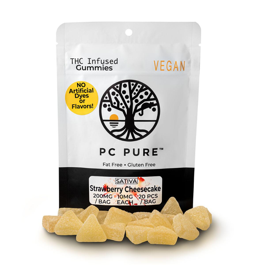 Photograph of product: (REC) PC Pure Strawberry Cheesecake 200mg Gummies