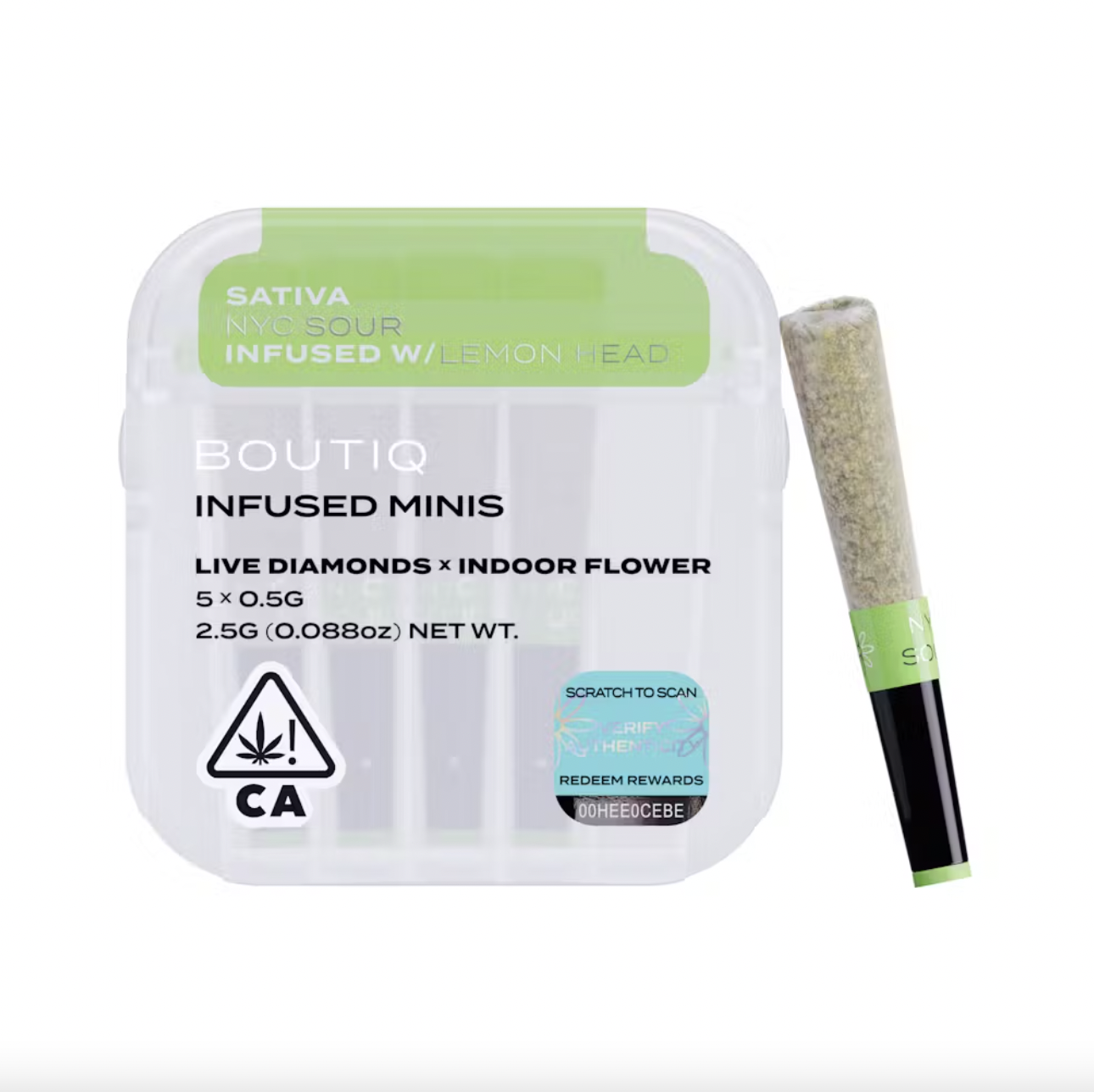 Photograph of product: Preroll 5pk (INFUSED) -  NYC Sour + Lemon Head (S)