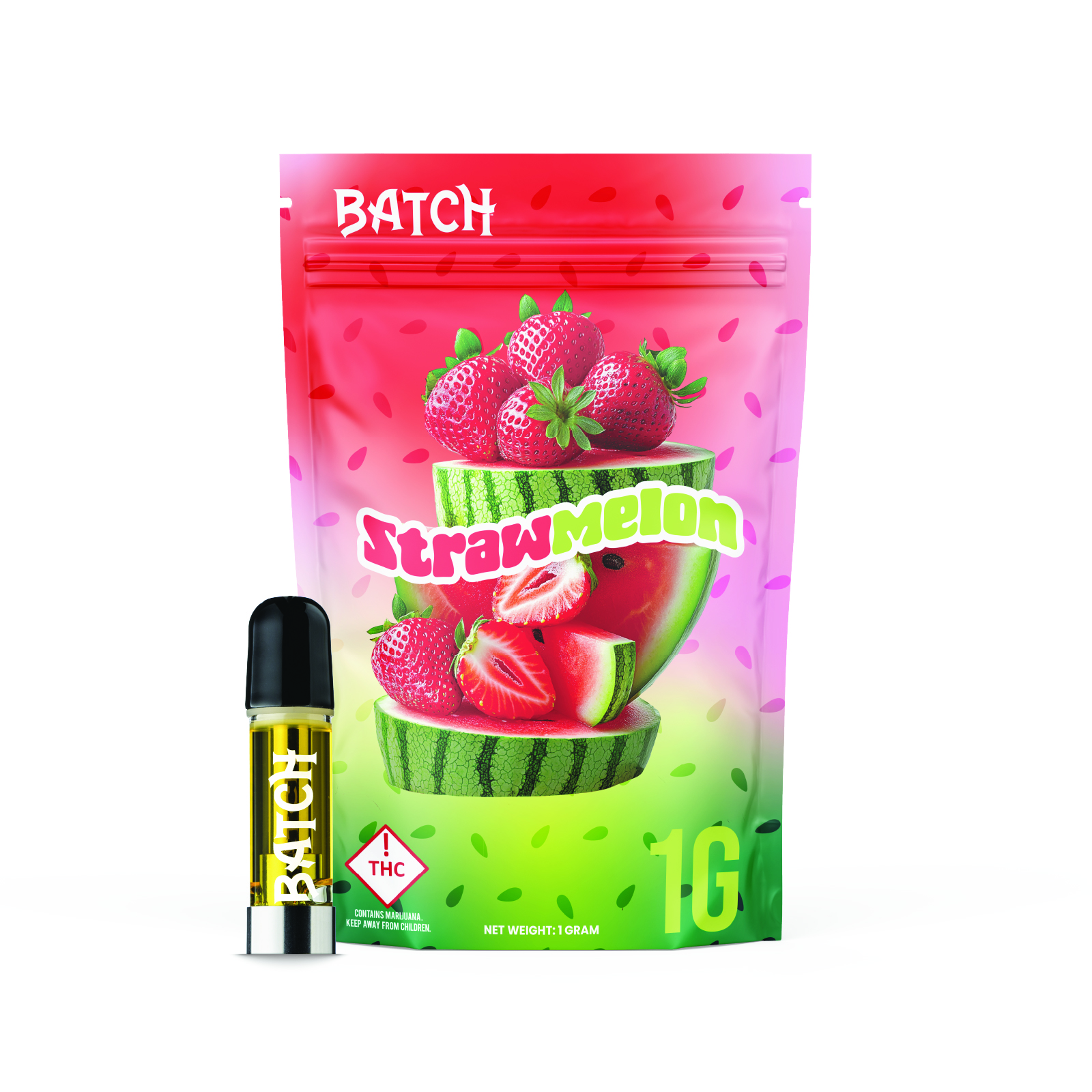 Photograph of Product: Batch | 1g Cartridge | Strawmelon