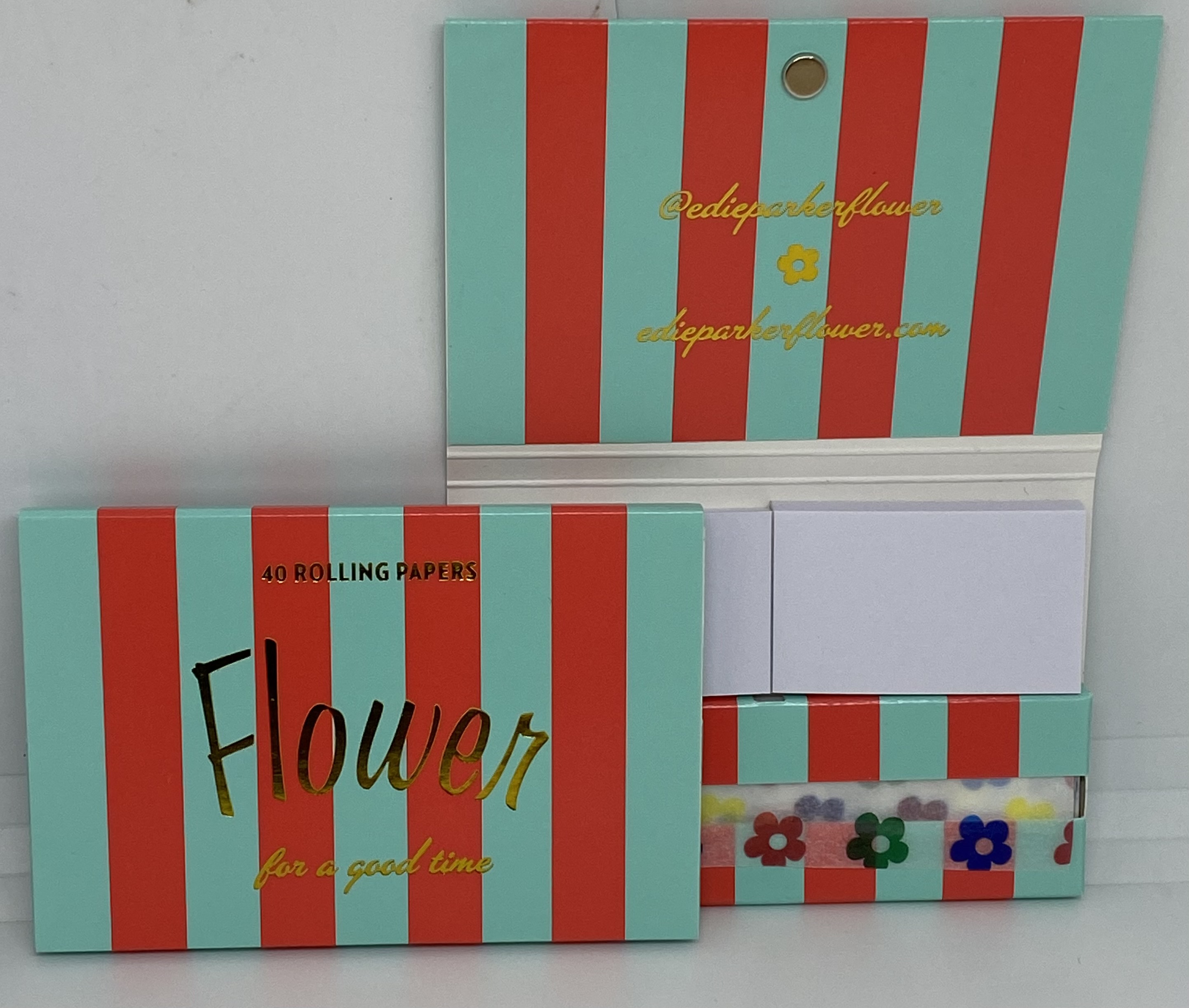 Photograph of product: Flower Rolling Papers (Rainbow) || Edie Parker