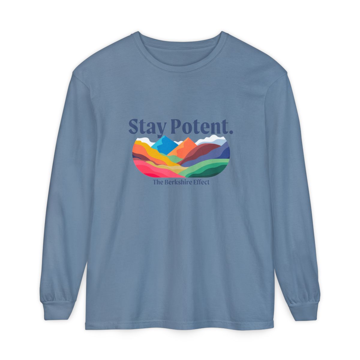 Photograph of product: Blue Jean "Stay Potent" Long Sleeve Shirt - XL