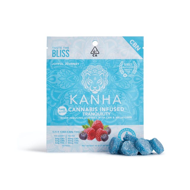 Photograph of product: Tranquility-1:1:1 CBN gummies - 