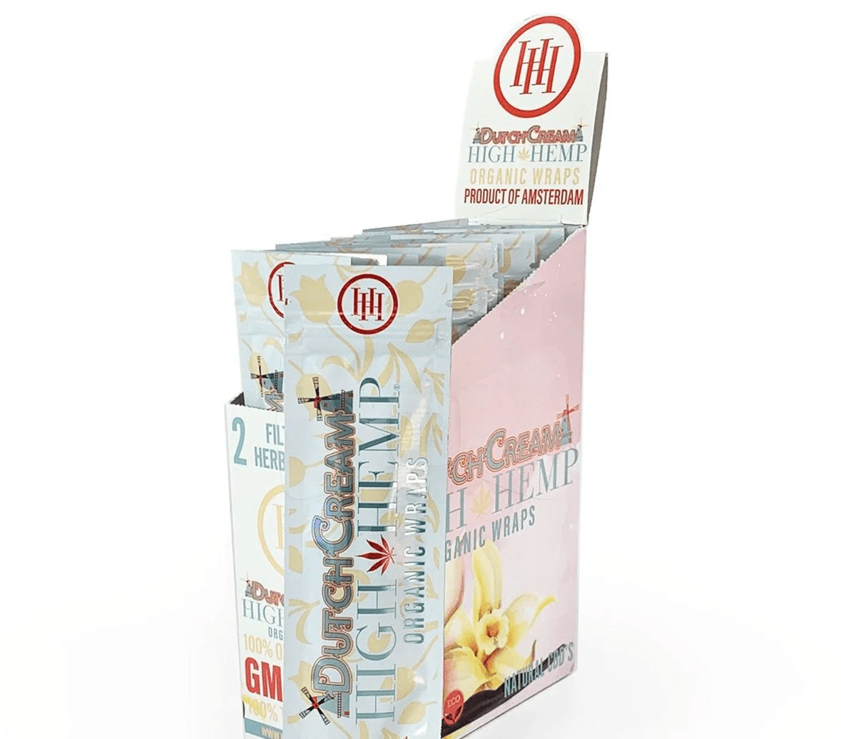 Photograph of product: High Hemp Organic Hemp Wrap Dutch Cream 2pk