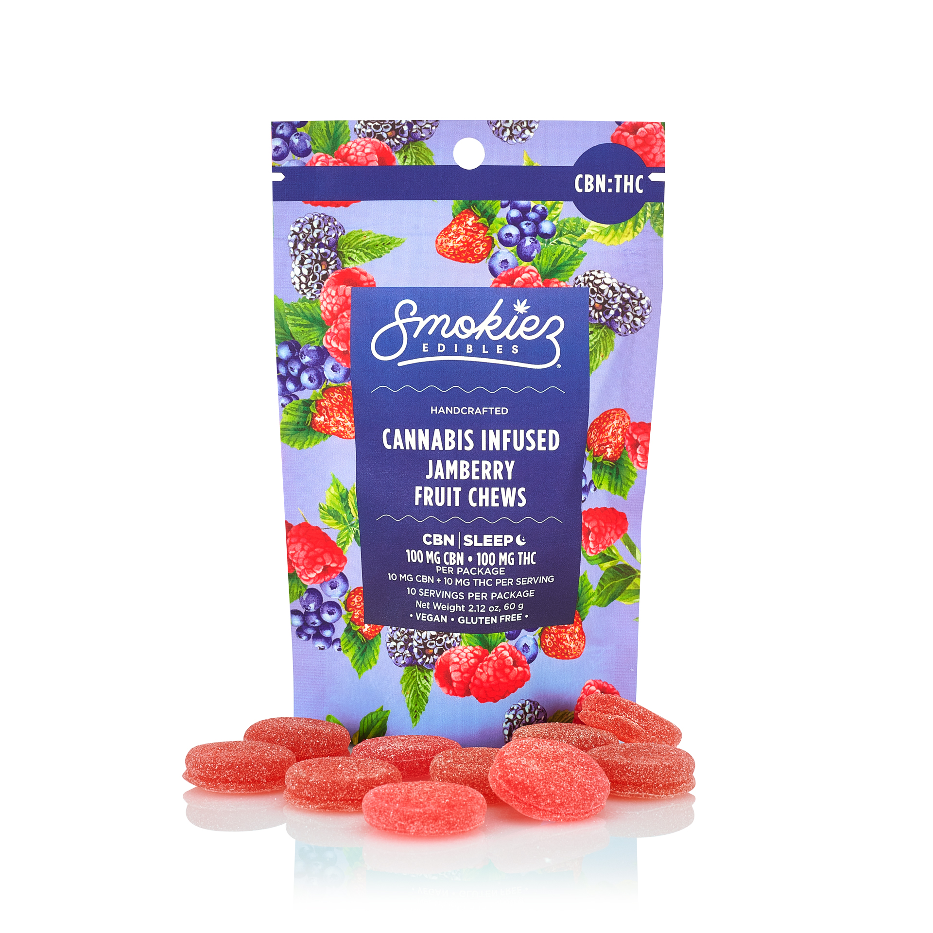 Photograph of product: Smokiez Mixed Berry Sweet Gummie 1:1 200mg/.1g