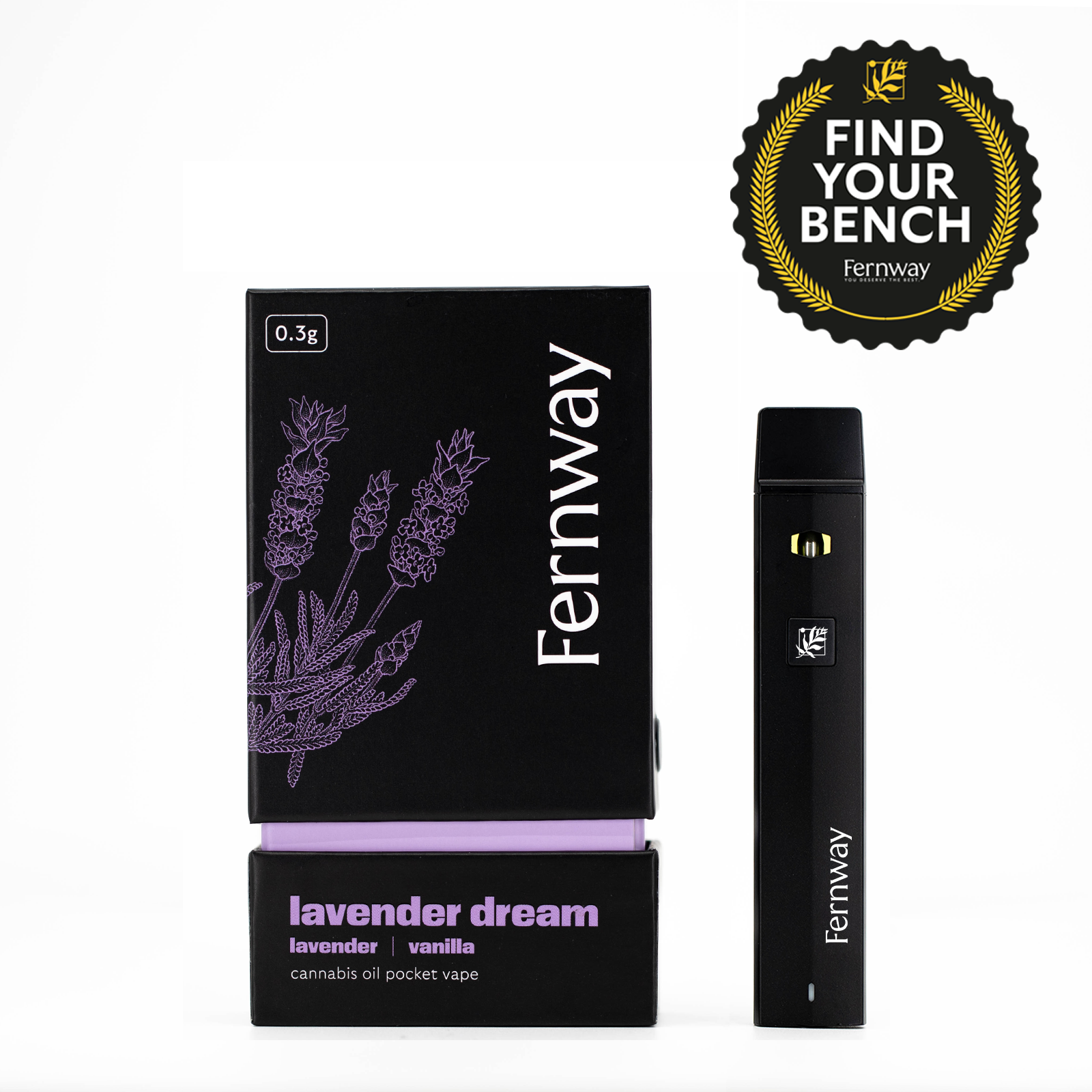 Photograph of product: Fernway - Lavender Dream - Traveler Vape - Oui'd - 0.3g