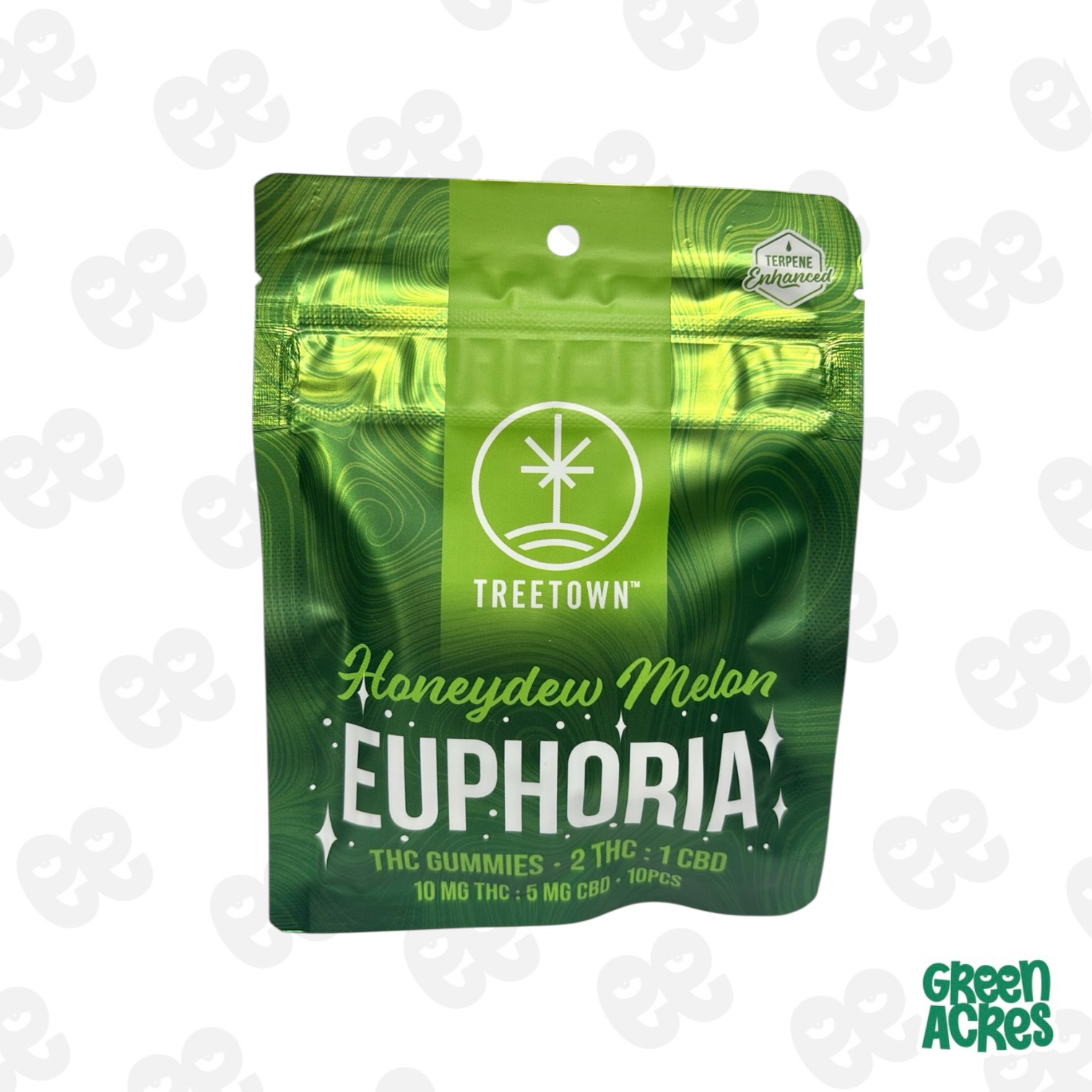 Photograph of product: Tree Town: Melon 100MG 10pk Gummies