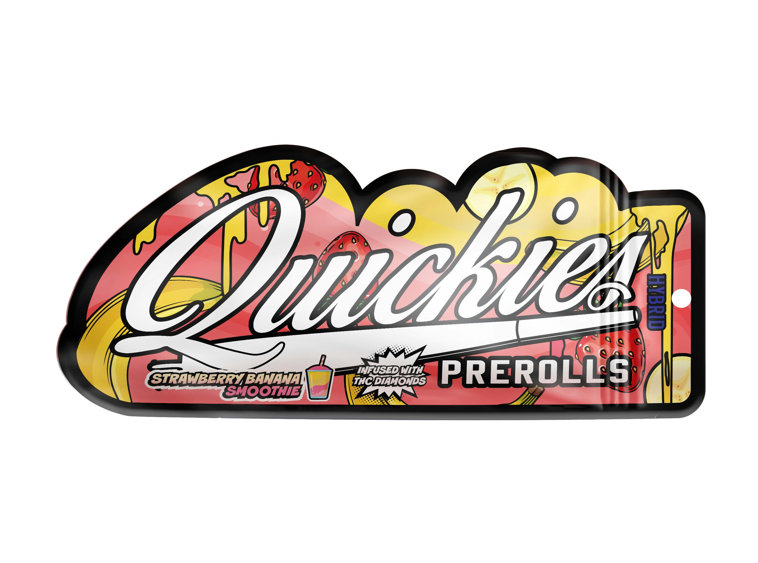 Photograph of product: QUICKIES STRAWBERRY BANANA 1G INFUSED PREROLL