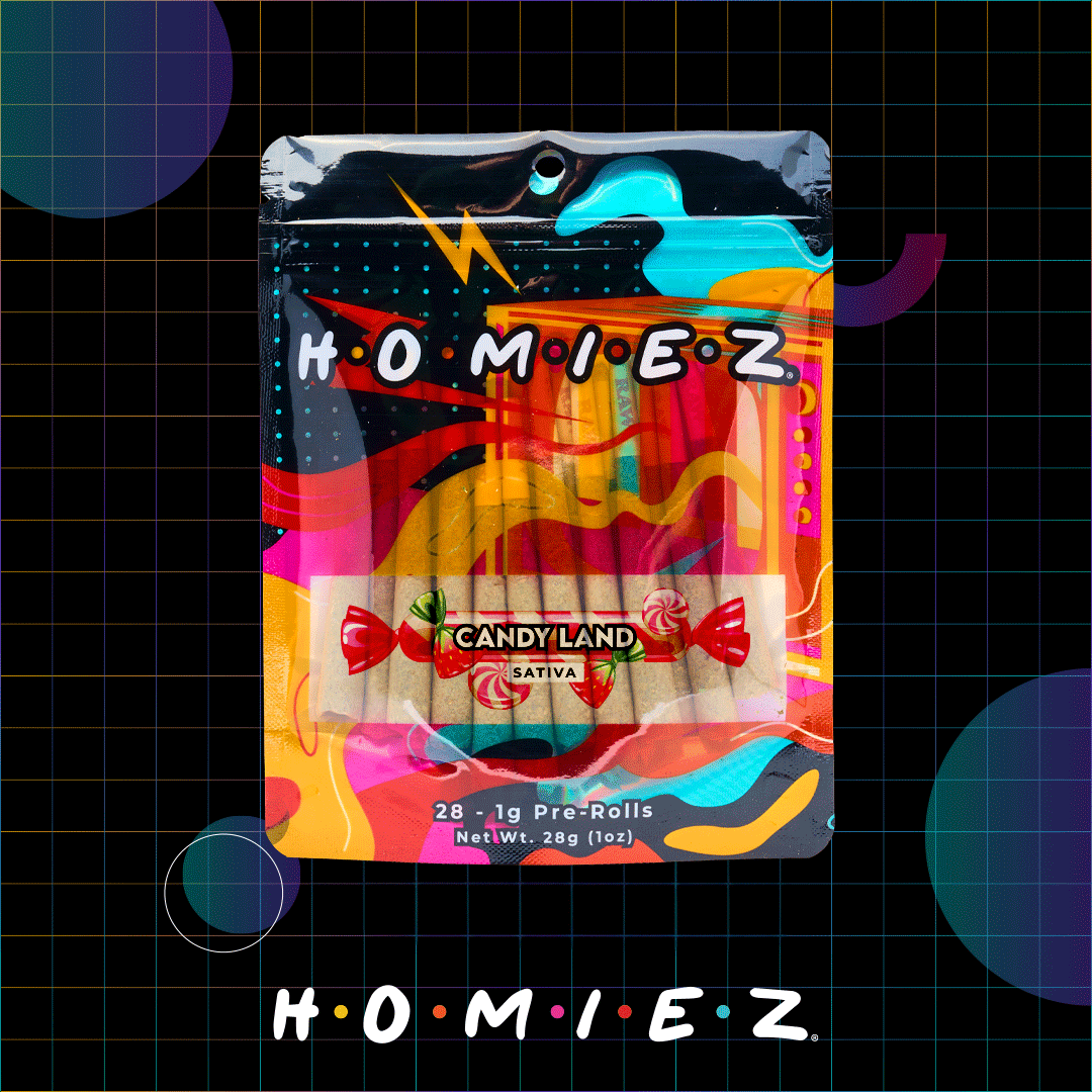 Photograph of product: Homiez - Candyland 28PK 1G Pre-Roll