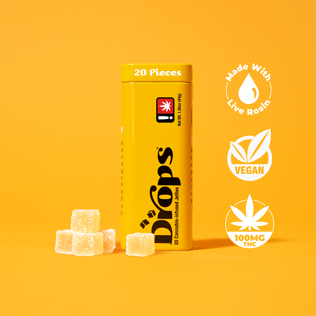 Photograph of product: Drops Lemon Oui'd 20 Pack Gummies
