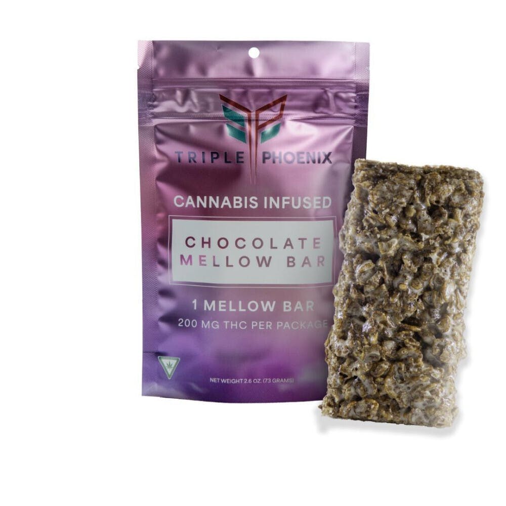 Photograph of product: Triple Phoenix Chocolate Mellow Bar 200mg