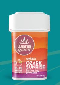 Photograph of product: Wana: Quick Gummies | Ozark Sunrise | Oui'd | 100mg | 10pk
