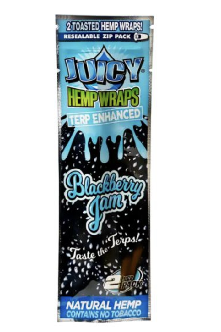 Photograph of product: Juicy Jay's Blackberry Jam Terpene Enhanced Natural Hemp Wraps