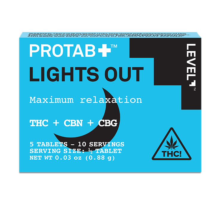 Photograph of Product: Level | Protab+ |  Lights Out THC/CBN/CBG
