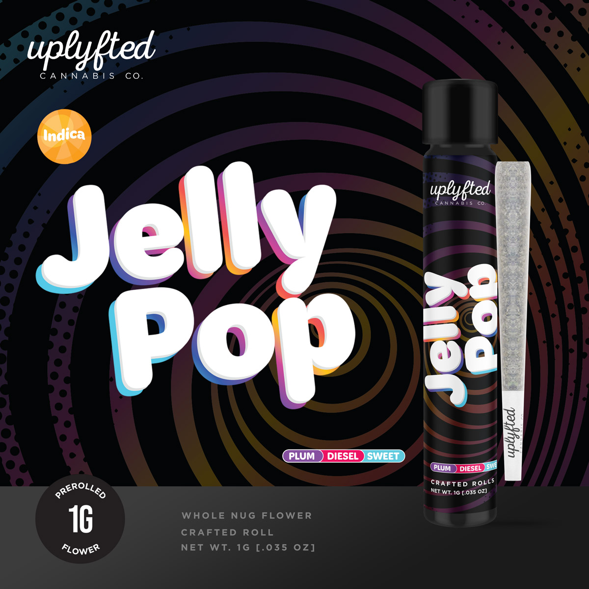 Photograph of product: Uplyfted Jelly Pop Pre-Roll