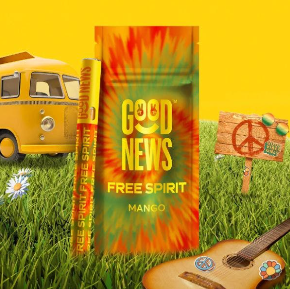 Photograph of product: Free Spirit - Disposable Vape - Good News