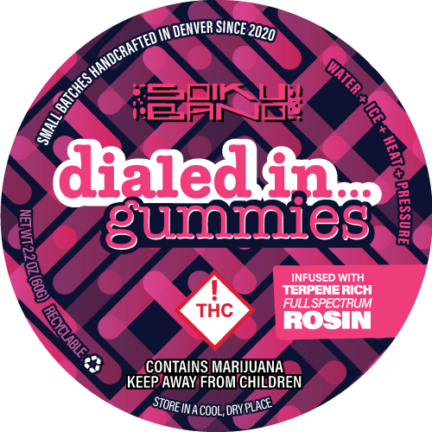 Photograph of product: Dialed In - Rosin Gummies - Dante's Inferno (I) 100mg