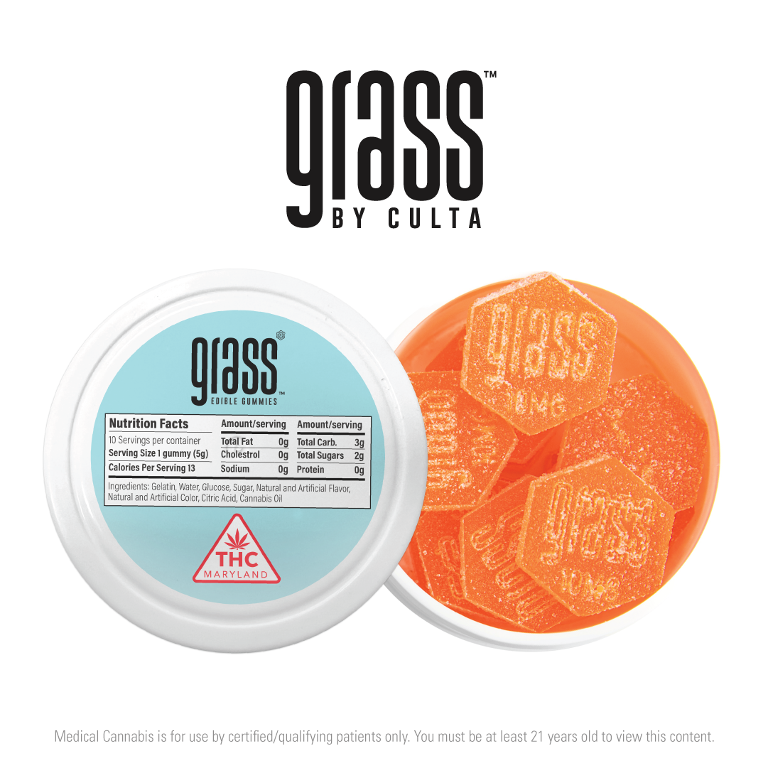Photograph of product: Eastern Shore Daybreak 2:1 10mg (10ct) - Grass Gummies