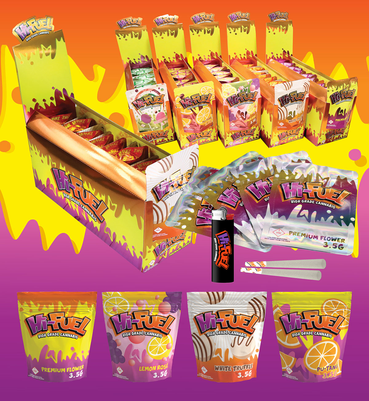 Photograph of product: Hi-Fuel | Prepack Flower | Moon Blow - 3.5g