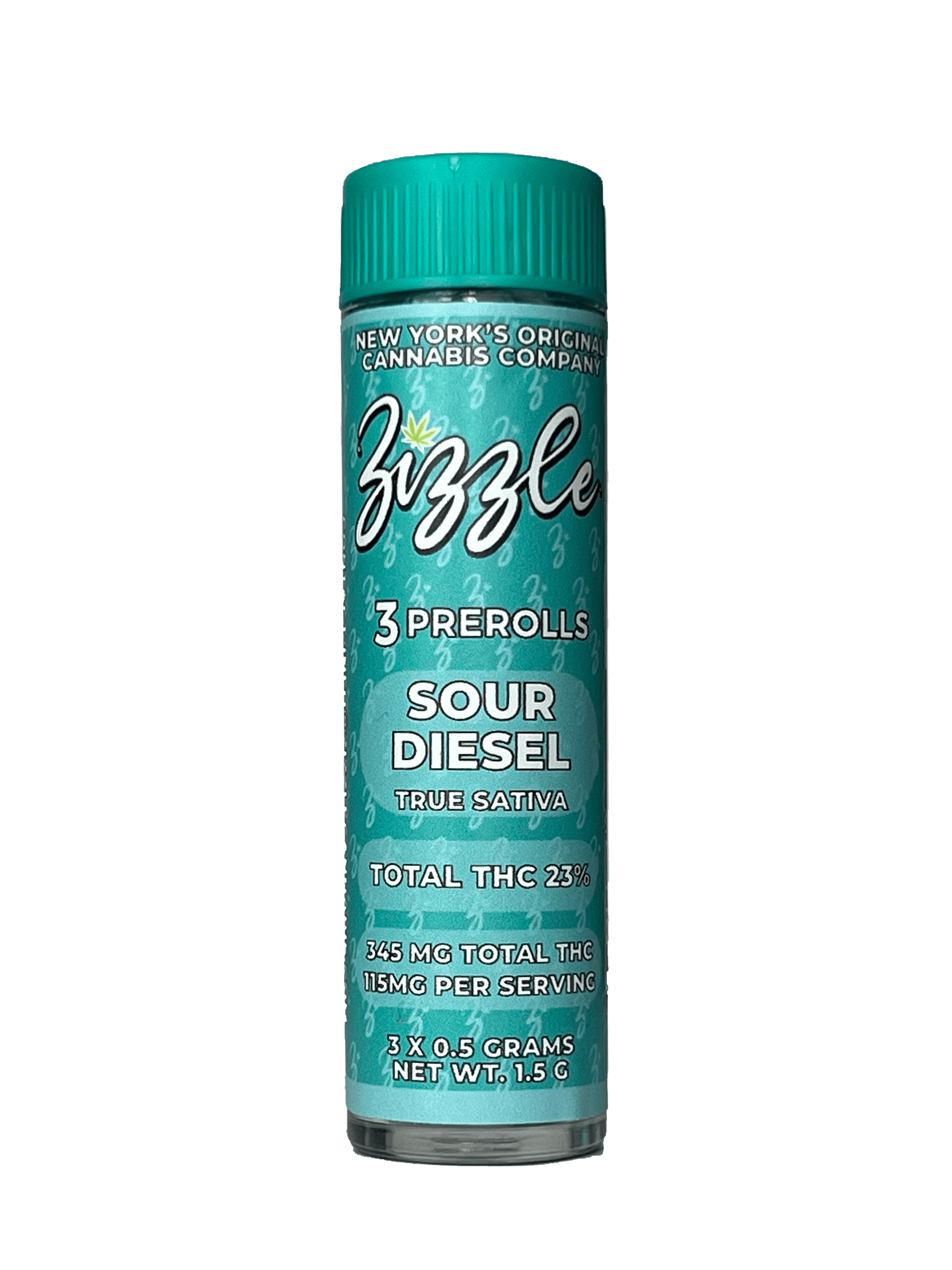 Photograph of Product: Zizzle - Sour Diesel 3pk Preroll