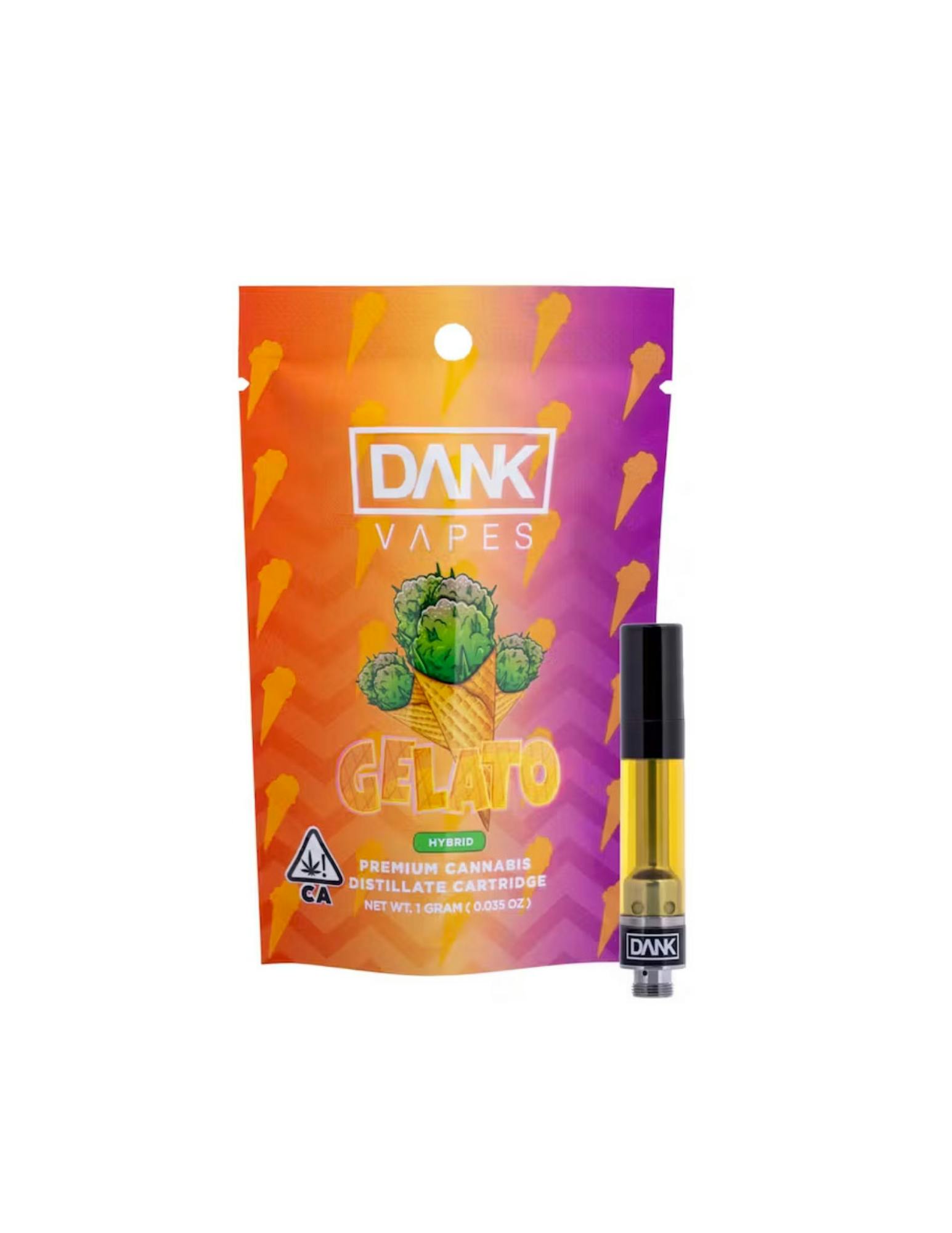 Photograph of product: Dank|Gelato|1g Cart