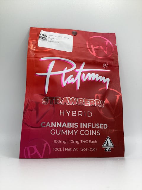 Photograph of product: Strawberry - 100mg - Gummy - 