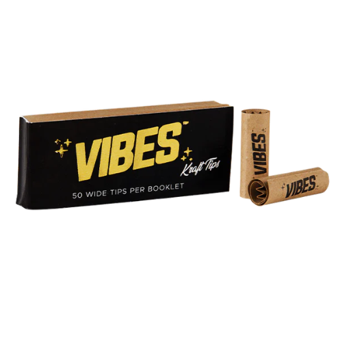 Photograph of product: Vibes Wide Kraft Tips 50pk