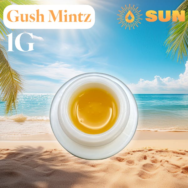 Photograph of product: GUSH MINTZ - CURED RESIN BADDER - 1 G