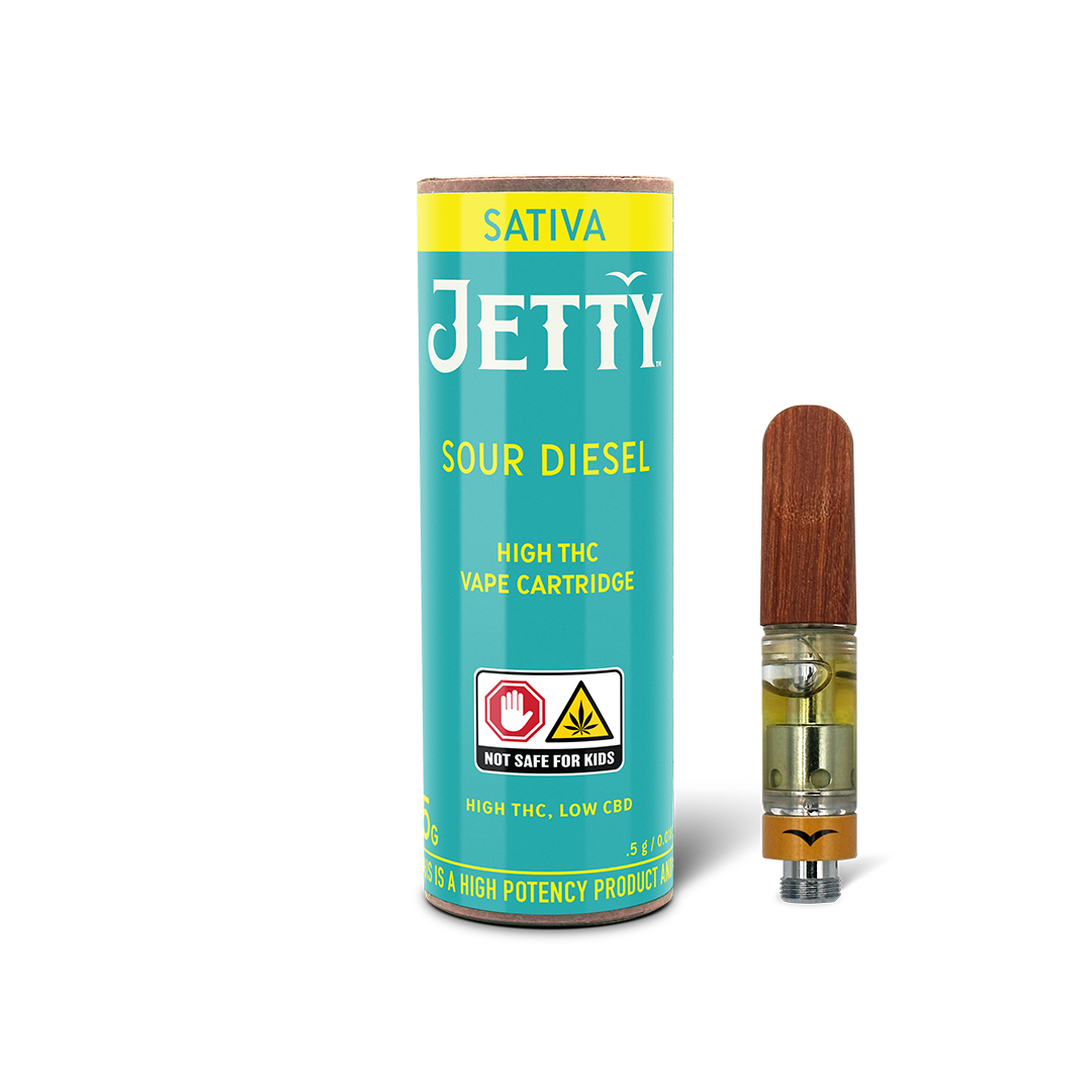 Photograph of product: Jetty - Sour Diesel .5g Vape Cart