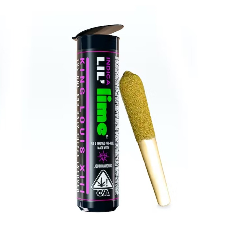 Photograph of product: Lime - King Louis XIII Infused Pre Roll 0.6g