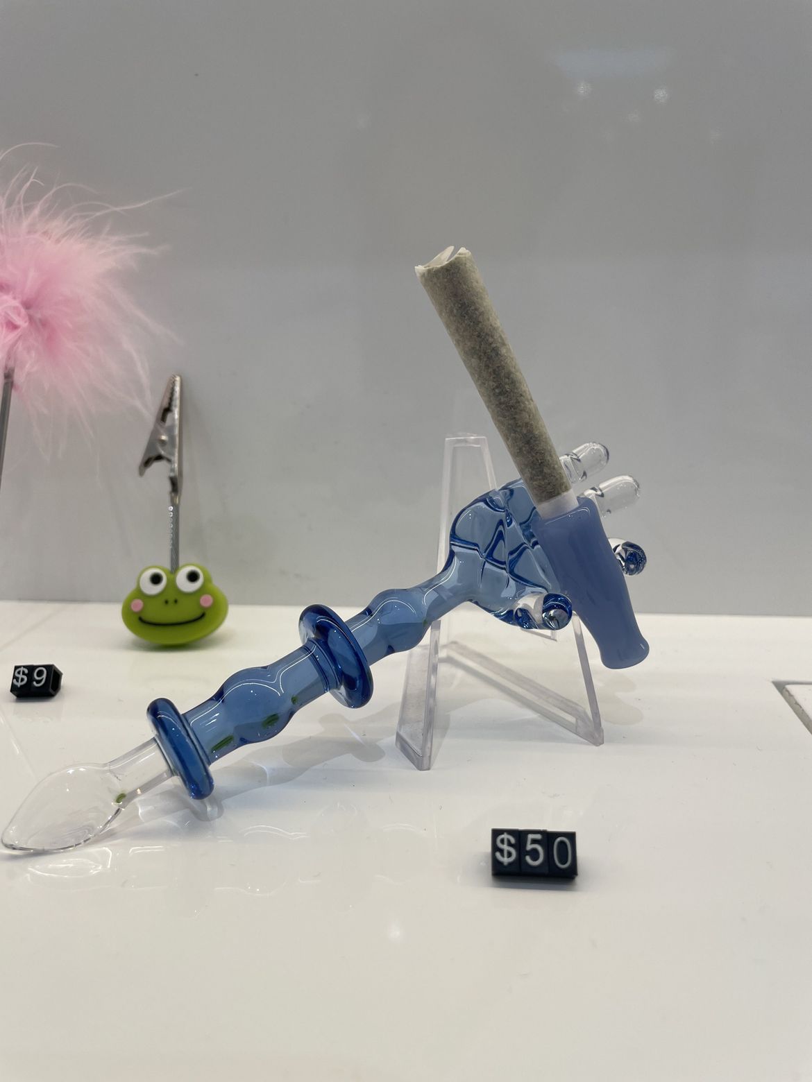 Photograph of product: Goober Doober Joint Accessory and Dab Tool | Basic | Blue and Clear