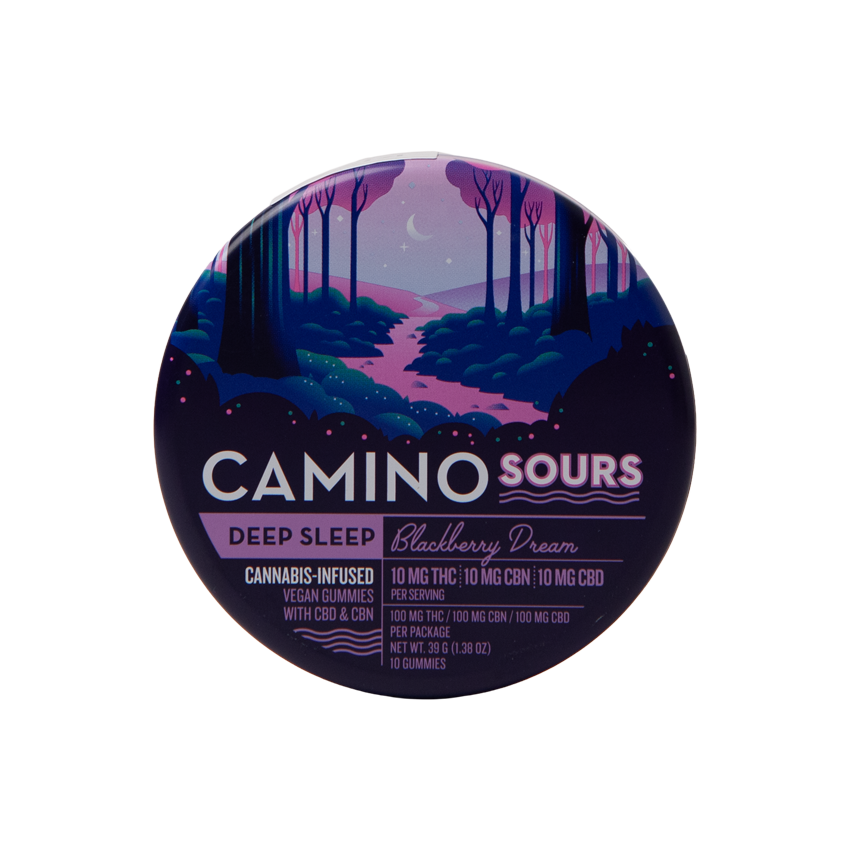 Photograph of product: Camino Sours | Blackberry Dream | Deep Sleep | 10mg