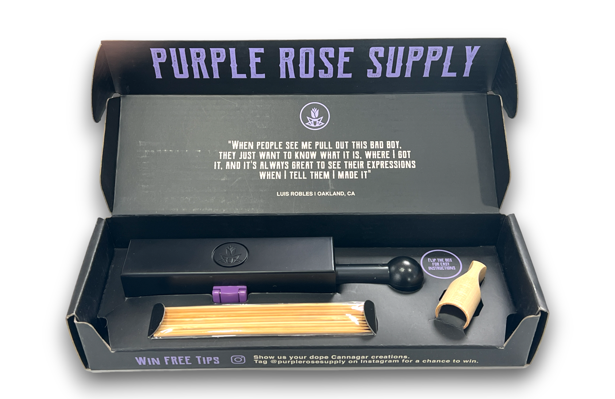 Photograph of product: Large Blunt Mold Kit | Purple Rose Supply | Packs 10-14g Blunts - Large Blunt Mold Kit | Purple Rose Supply | Packs 10-14g Blunts