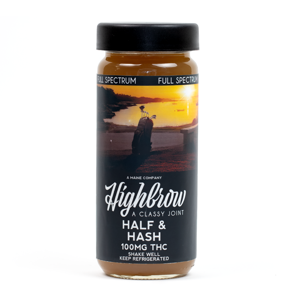 Photograph of product: Highbrow: Half & au chocolat 100mg Full Spectrum Drink