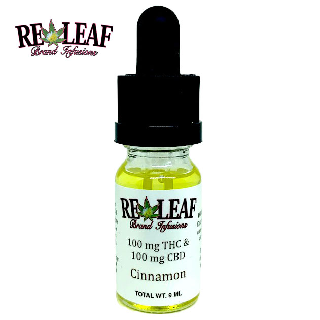 Photograph of product: Releaf 1:1 Tincture Cinnamon | 100mg