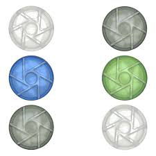 Photograph of product: Glass House Spinner Disc Carb Cap 30mm (Assorted Colors)