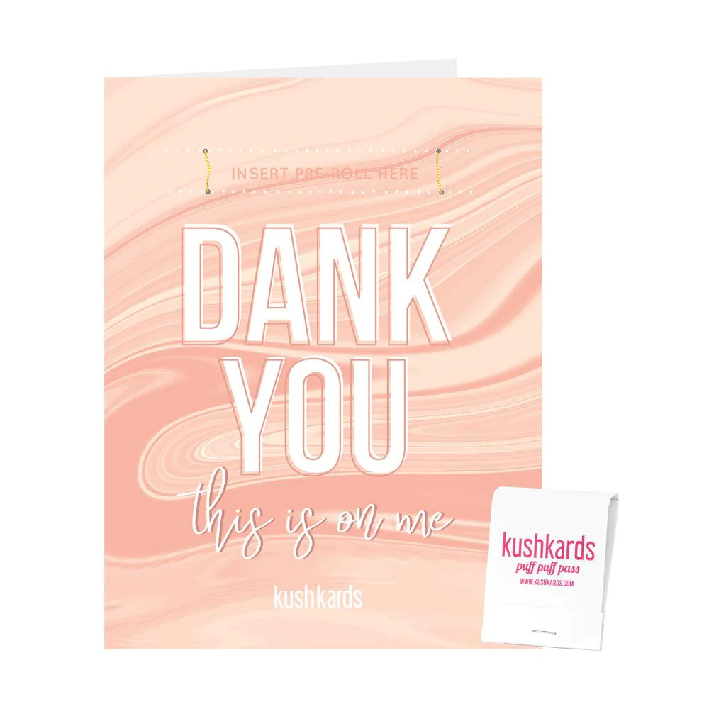Photograph of product: KushKards Dank You Greeting Card