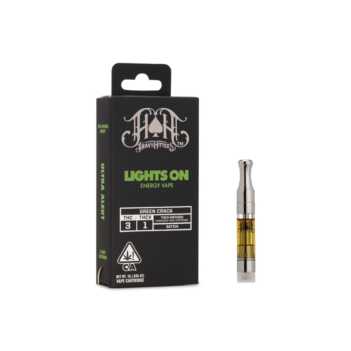 Photograph of product: 1G - CART - LIGHTS ON - GREEN CRACK
